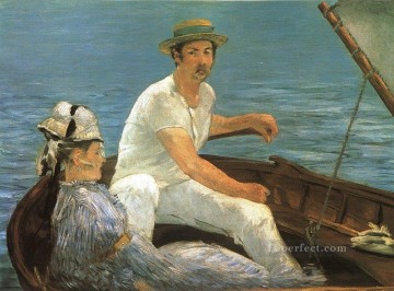 Landscapes Painting - Boating Realism Impressionism Edouard Manet